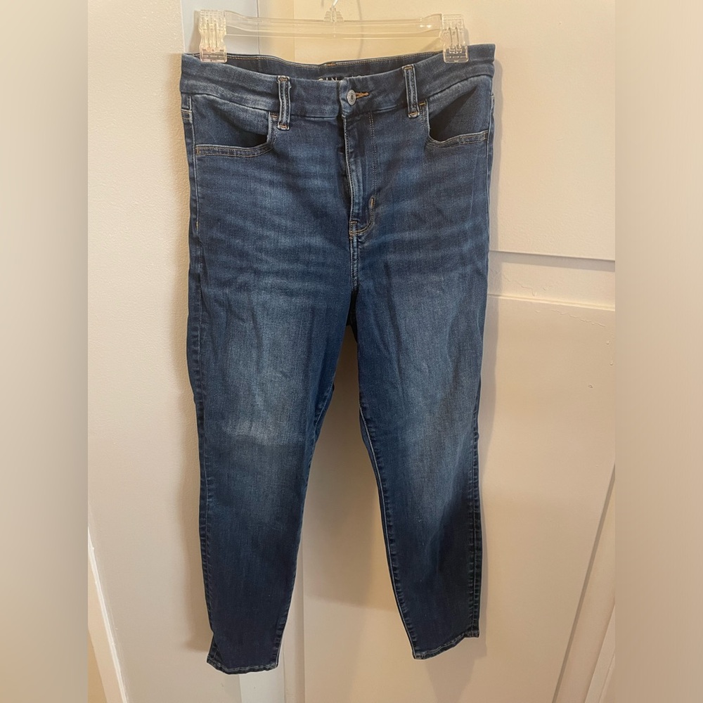 American Eagle Outfitters Dark Blue Denim Curvy High Rise Jegging Jeans